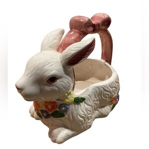 Porcelain Easter Bunny‎ Basket